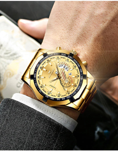 BINBOND Orginal Quartz Wristwatches For Men Luxury Luminous Waterproof Auto Date Men's Watch Stainless Steel Reloj Free Ship