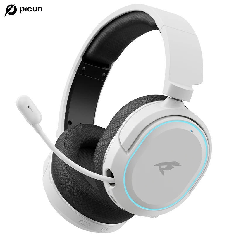 Cuffie da gaming wireless Picun G2 Bluetooth 5.3 – audio surround 7.1, microfono ENC, batteria 100H, cuffie a bassa latenza per PC, PS5, PS4, Switch e dispositivi mobili