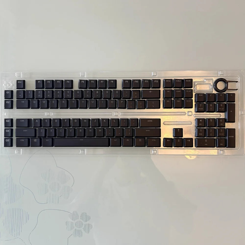 G915 913 TKL G815 G813 strukturierte, rutschfeste, transparente, hintergrundbeleuchtete Tastenkappe, geeignet für Logitech mechanische Tastaturen