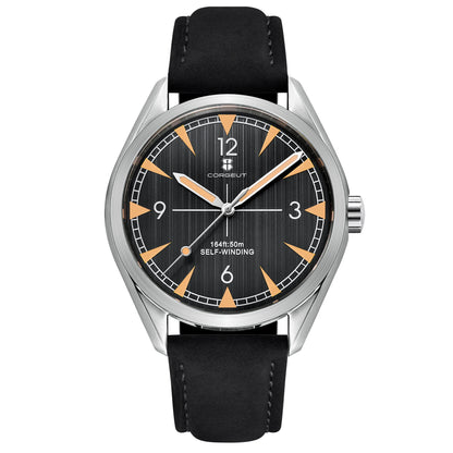 CORGEUT NH35/MIYOTA 8215 Watches Man Cattle Belt Automatic Mechanical Sapphire Glass Watches Fashion Casual Sports Watches