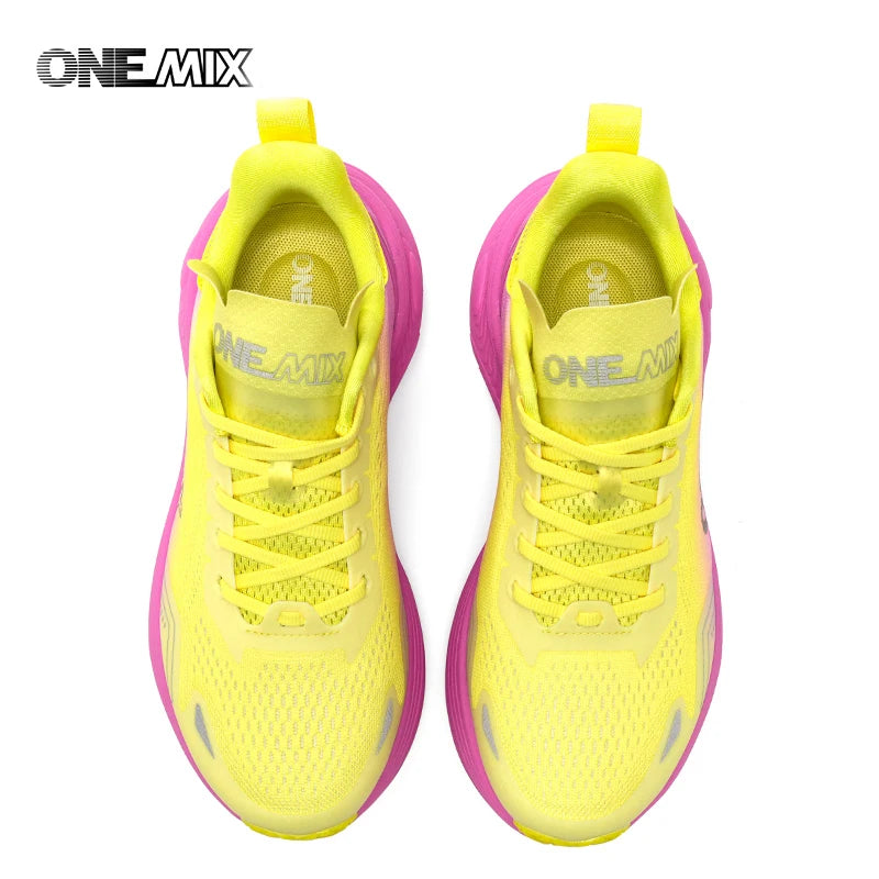 ONEMIX Nuove scarpe da corsa a forma di cuscino per donna e uomo, leggere, alla moda, da esterno, sneakers da strada, scarpe sportive da allenamento, jogging e fitness
