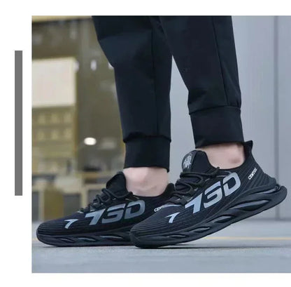 New Summer Mens Breathable Mesh Running Shoes Lightweight Sports Sneakers Trendy Brand