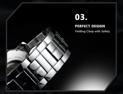 BERNY Men's Mechanical Watch, Top Accuracy, Automatic Wristwatch, Luxury Male Clock, Sapphire, Self-Winding, Waterproof