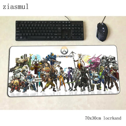 Overwatch mouse pad Cartoon Computer Mat 700x300x3mm gaming mousepad large Indie Pop mouse pad keyboard games PC gamer desk
