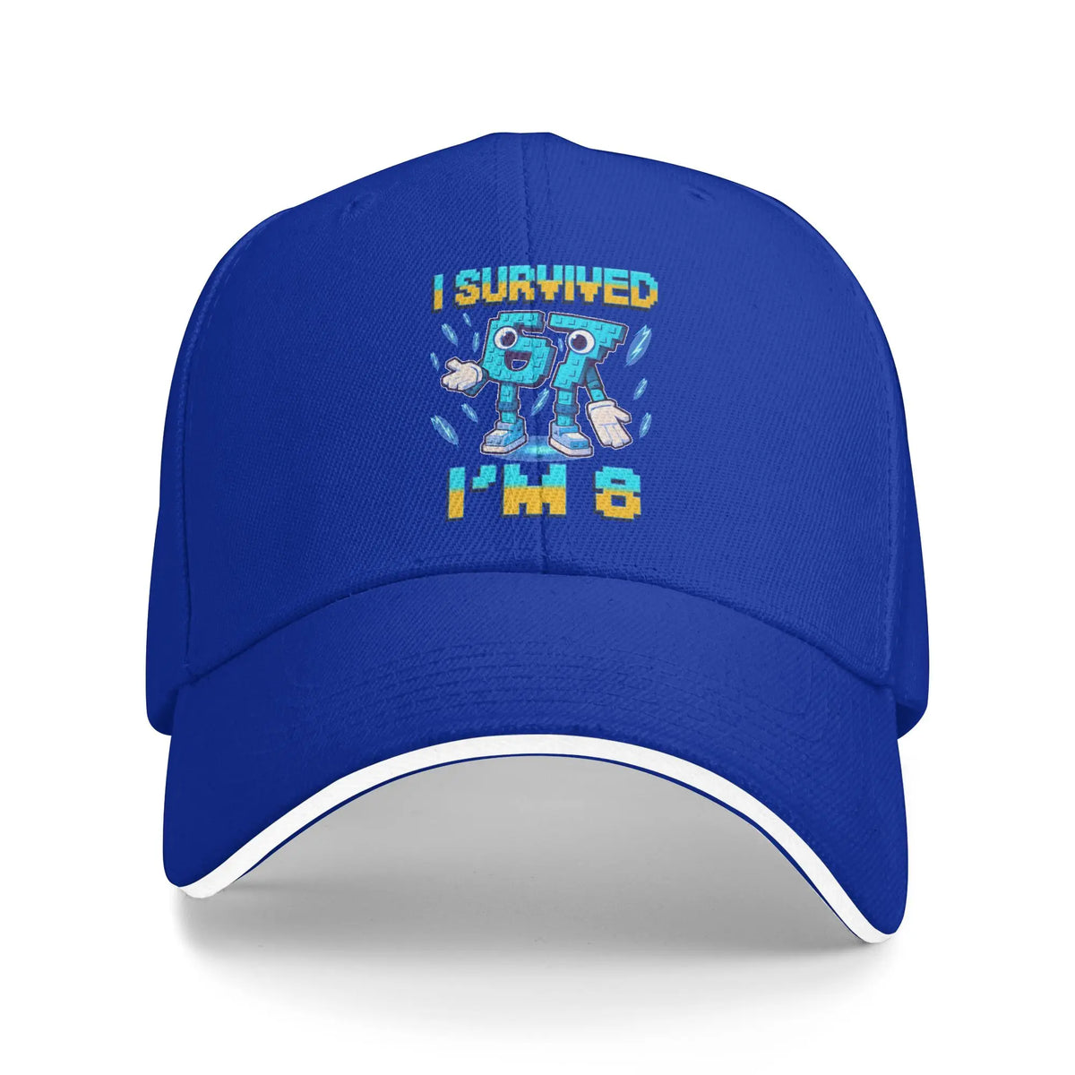 Unisex 8e verjaardag ‘I'm 8 Year Old Six Seven Bruh 6 7’ Brainrot-meme-pet Zonne-baseballpetten Nieuwe baseballpet Zonnehoeden