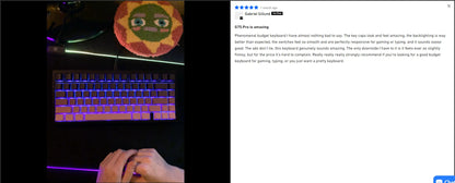 Teclado Mecânico Sem Fios MCHOSE G75 Pro 75% Layout, Montagem Gasket, 5 Camadas de Amortecimento, Retroiluminação RGB, Tri-Mode, Hot Swappable