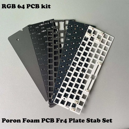 Hot-Swap 64RGB Mechanical Keyboard Custom PCB Compatible With GH60 Wooting 60he RAKK PCB Kit optional
