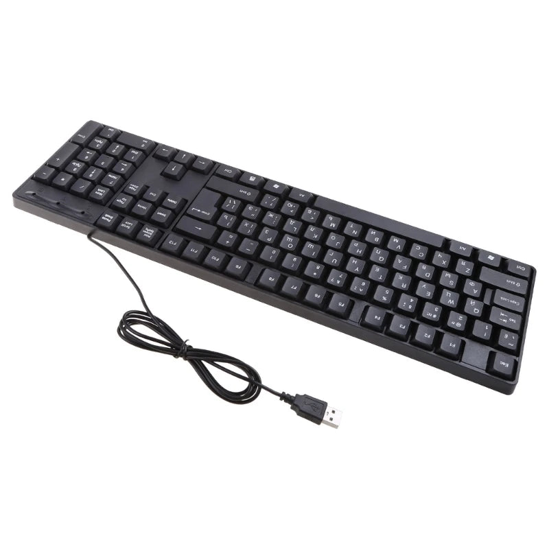 Ergonomic USB PC Computer Keyboard, Russian Keyboard / English Keyboard DropShipping