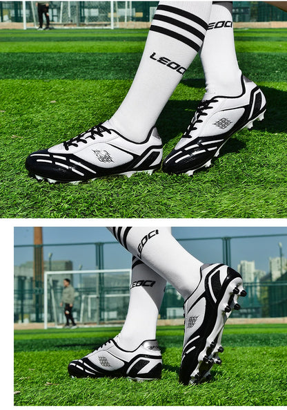 Soccer Shoes Men Turf Football Boots Fashion Firm Ground Studs Anti-Slip Boy Sneakers Original Outdoor Field Training Trainers