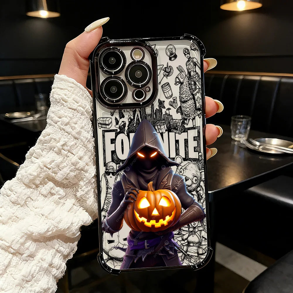 Capa de telemóvel FortniteS Plating de jogo popular para Samsung S26 S25 S24 S23 S22 S21 S20 FE Note20 Edge Plus Ultra 4G 5G antiqueda
