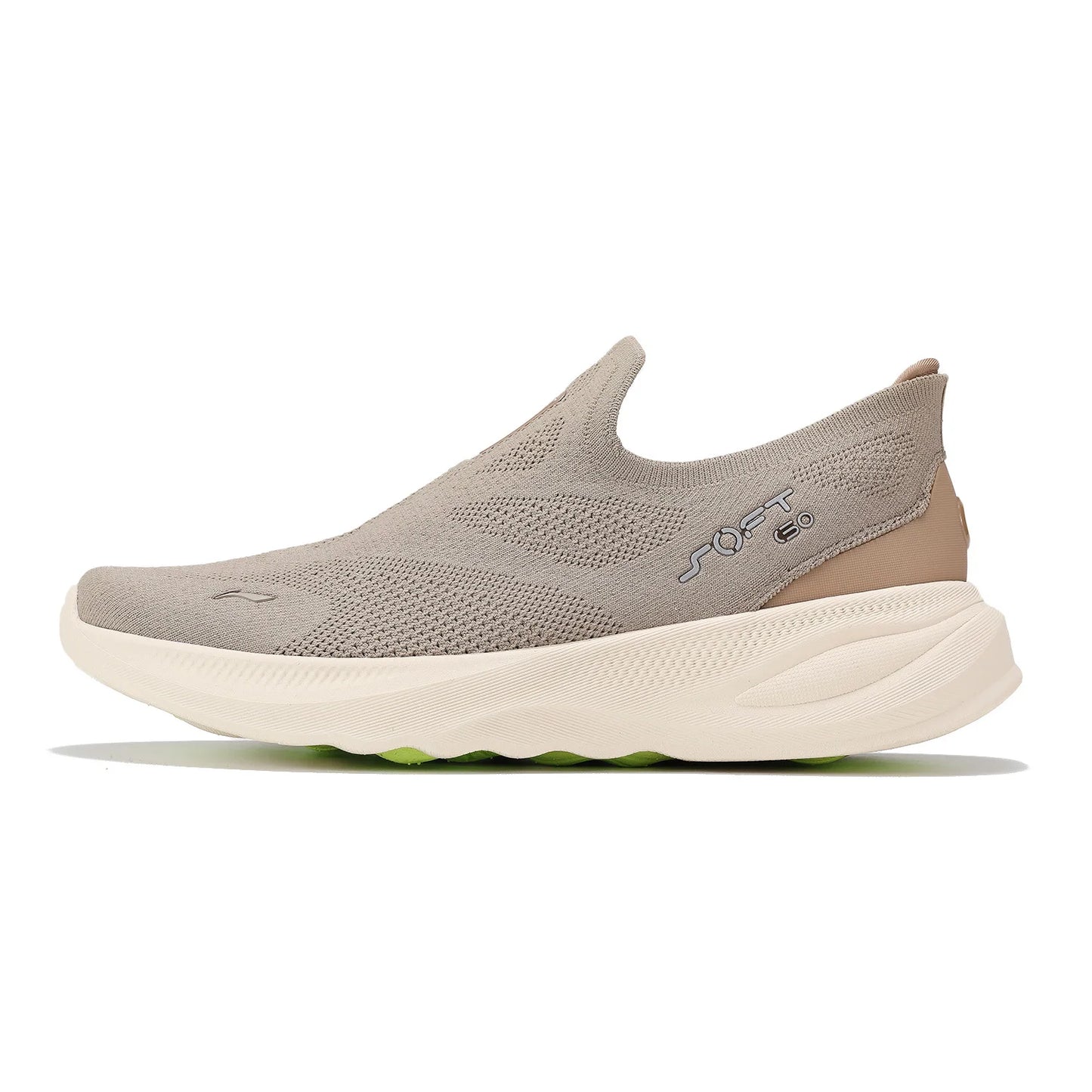 Li-Ning férfi SOFT GO 2 KNIT belebújós, casual gyaloglócipő, párnázott, kényelmes és stabil LiNing hálós jogging és mindennapi sport sneakers AGLV017