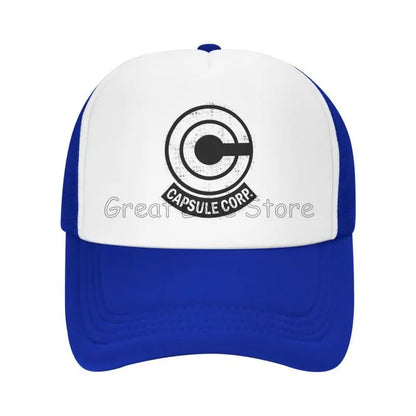 Capsule Corp – czapki baseballowe z siateczką, unisex, czapki typu „trucker” w stylu hip-hopowym, czapki „dad hat” z motywami anime DBZ, czapki wyścigowe z regulacją, letnie czapki typu „trucker” i czapki typu „snapback”