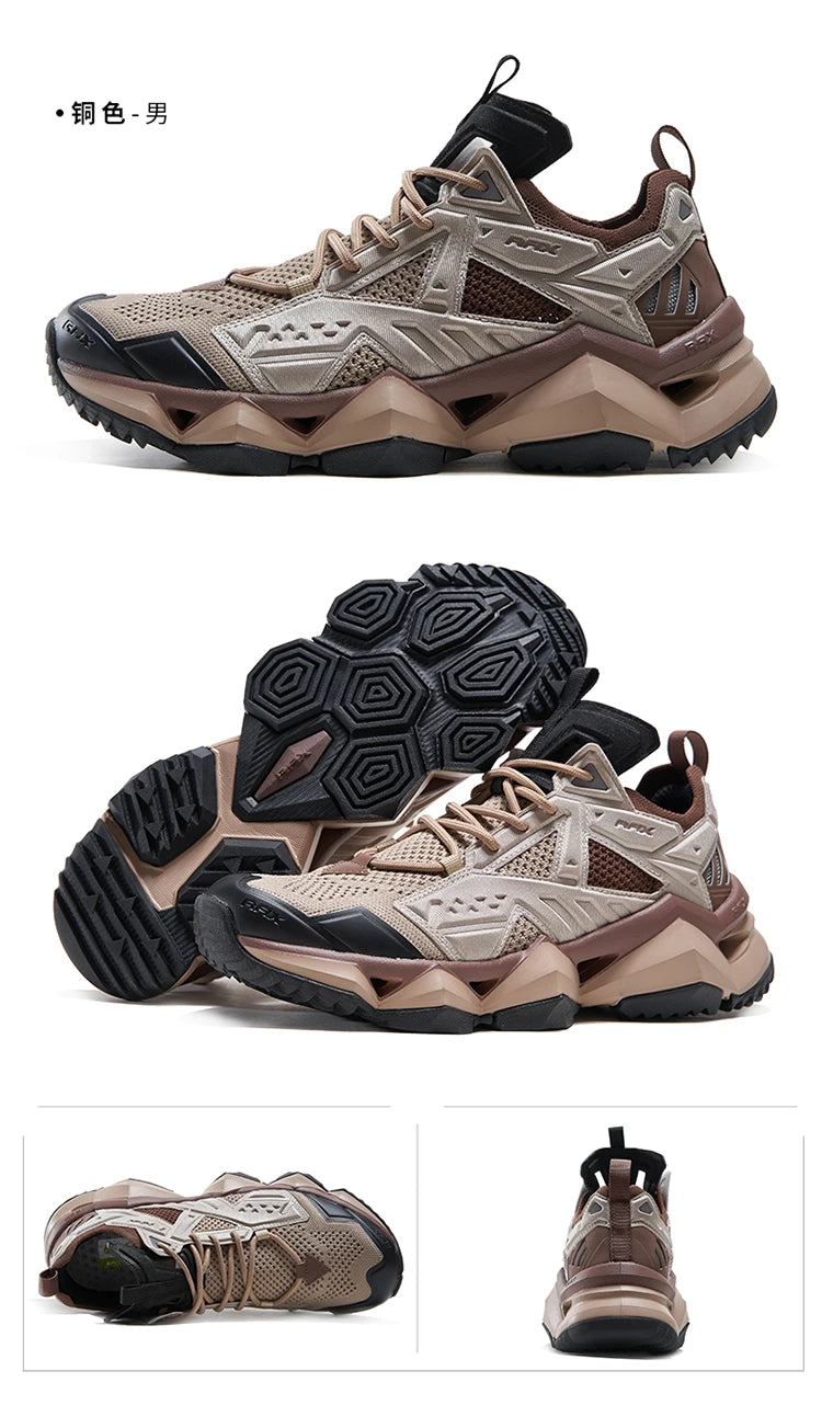 RAX Running Shoes Men&Women Outdoor Sport Shoes Breathable Lightweight Sneakers Air Mesh Upper Anti-slip Natural Rubber Outsole