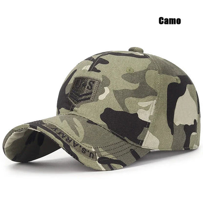 Frühling- und Herbst-Baseballkappe aus weicher Baumwolle für den Outdoor-Bereich, vielseitig kombinierbar, mit Sonnenblende, im Camouflage-Design