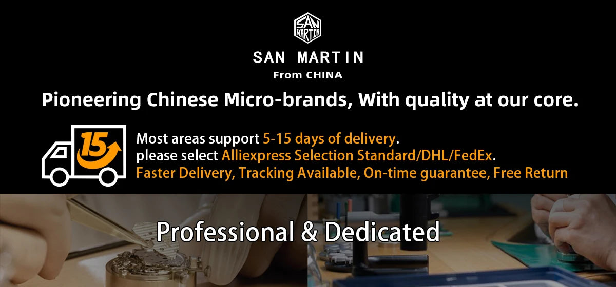 San Martin 40mm Stainless Steel Classic Men Diver Watch Japan NH35 Automatic Mechanical Sapphire Waterproof 300m SN0111
