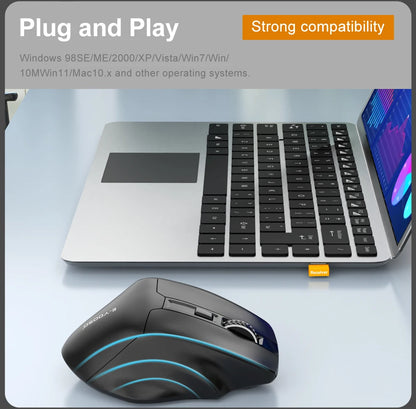 Mouse gaming E-YOOSO X-31 Pro USB, mare, cu suport Bluetooth 2.4G Wireless, PAW3212, 4800 DPI, pentru gameri, computer, laptop și PC
