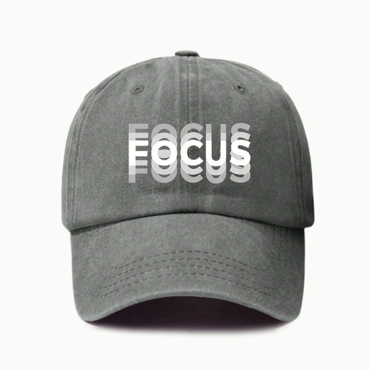 FOCUS Print Cap -pesetty puuvilla, säädettävä klassisen tyylin baseball-lippis, urheilullinen duckbill-lippis miehille ja naisille