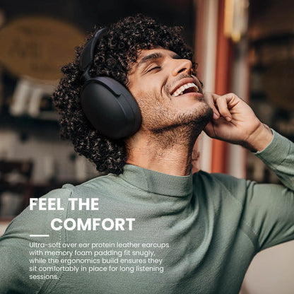 Oneodio SuperEQ A200 Cuffie wireless Bluetooth 5.4 ANC – Headset over-ear con cancellazione del rumore, microfono ENC, audio Hi-Res e controllo tramite app