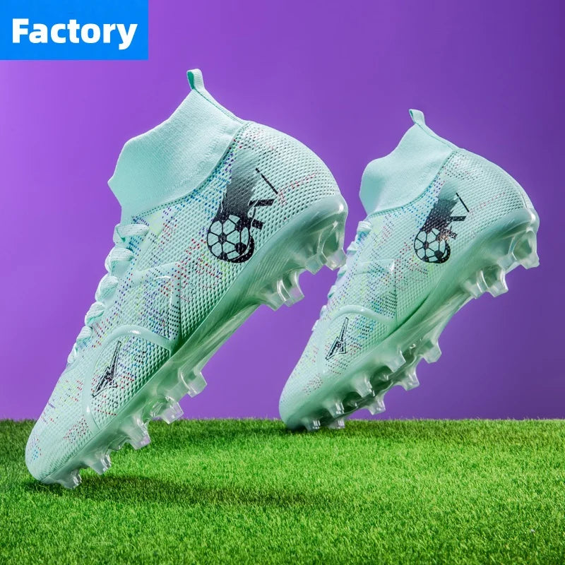 Scarpe da calcio professionali da uomo, scarpe da calcetto con tacchetti, sneakers da calcio ultraleggere per allenamento e sport all’aperto