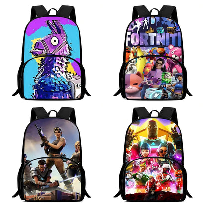 Classic Game FortniteS Kids Backpacks Boys Girls Student Birthday Gift Child School Bags Large Capacity Camping Durable Rucksack