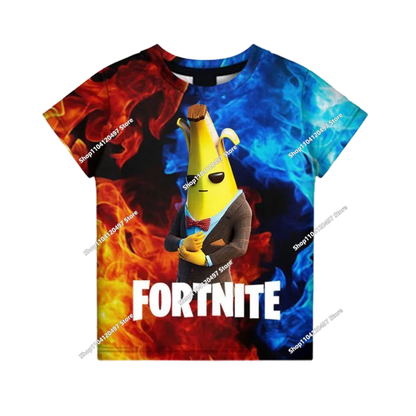 Sweatshirt com Capuz Infantil 3D 2025, Nova Série Anime Fortnite Estampada, Pullover de Marca Trendy, Presente