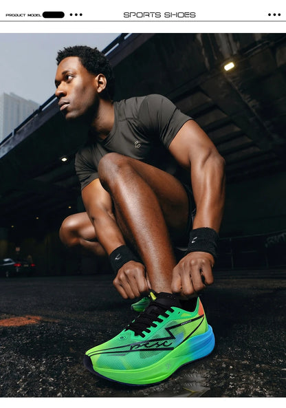 Laufschuhe für Herren, Carbonplatte, spezialisiert für Marathon und Sport, atmungsaktiv, leicht, komfortable rutschfeste Chunta-Sneaker für Damen