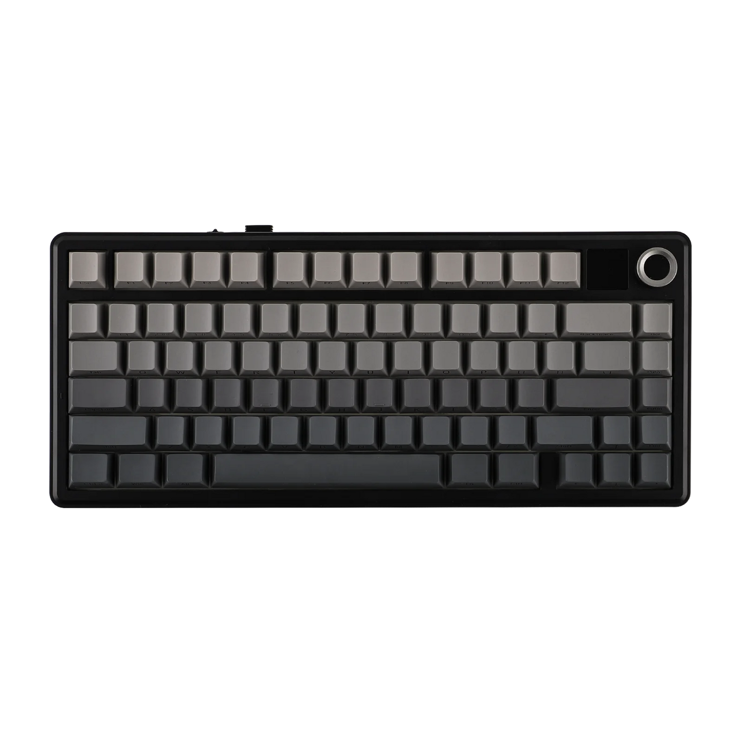 Teclado mecânico sem fios EPOMAKER X AULA F75 MAX Compact 75% ANSI Layout com ligação com fios/Bluetooth/2.4GHz, ecrã TFT e botão rotativo