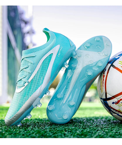 New Men's Football Boots Outdoor Cleats Breathable Adult Non-Slip Soccer Shoes Sport Long Spikes Training Boys Match Comfortable