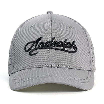 Baseballkappe mit Netzstoff, kurzer Krempe, geschlossener Rückseite, atmungsaktiv, Snapback-Kappen, eng anliegend, Dad-Cap, verstellbar, einfarbig, Trucker-Stil