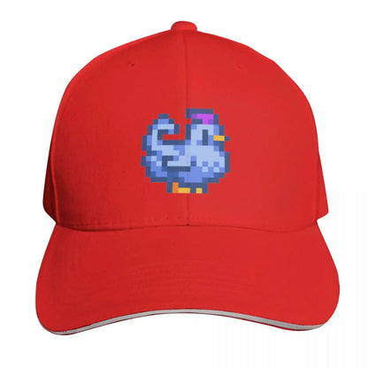 Stardew Valley Blue Chicken Baseball Cap Golf Hat derby hat Sun Hat For Children Military Tactical Cap Caps Male Women's