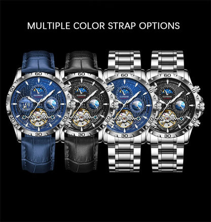 GLENAW Design Herrenuhr Top-Marke Luxusmode Business Automatikuhr für Herren Wasserdichte mechanische Uhr Montre Homme