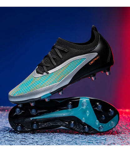 New Men's Football Boots Outdoor Cleats Breathable Adult Non-Slip Soccer Shoes Sport Long Spikes Training Boys Match Comfortable