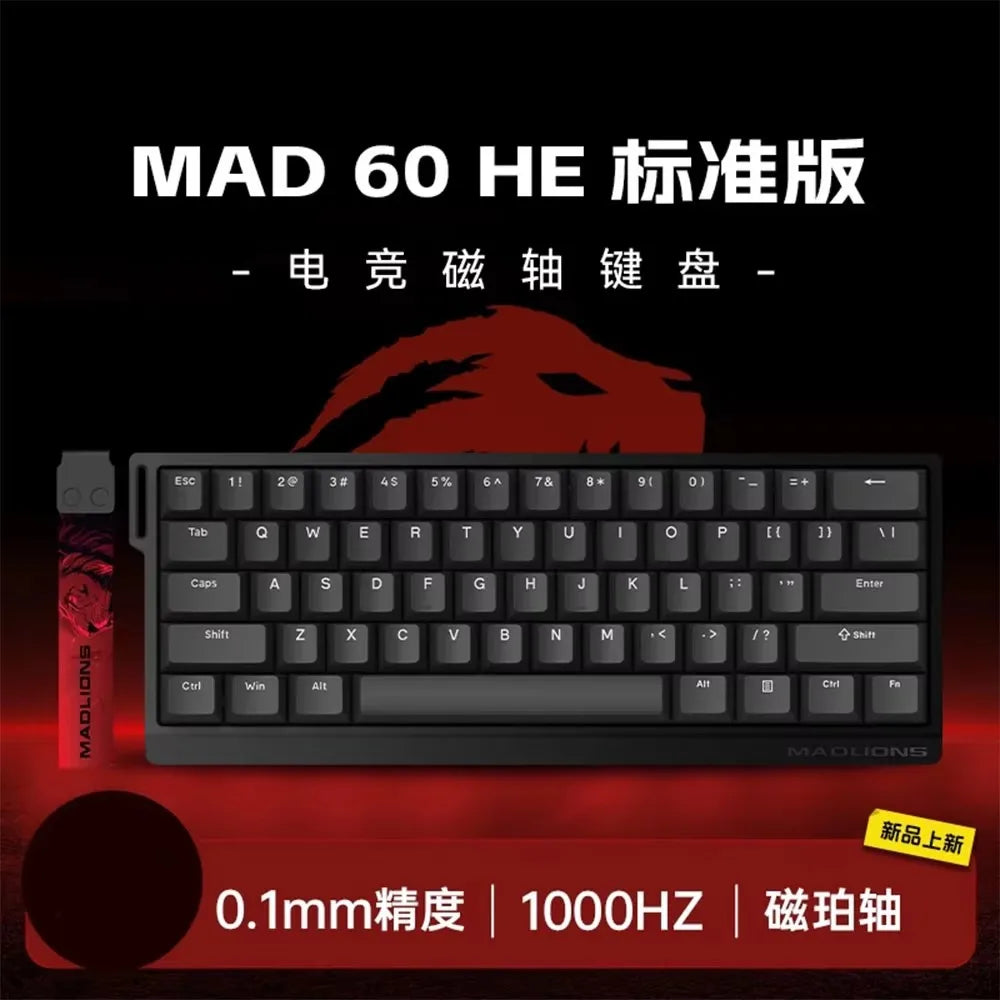 Teclado Mecânico Madcatz Mad60 Mad68 HE 8k com Interruptores Magnéticos, Com Fio, 60%/68%, Teclado Gaming com Rapid Trigger e Personalização