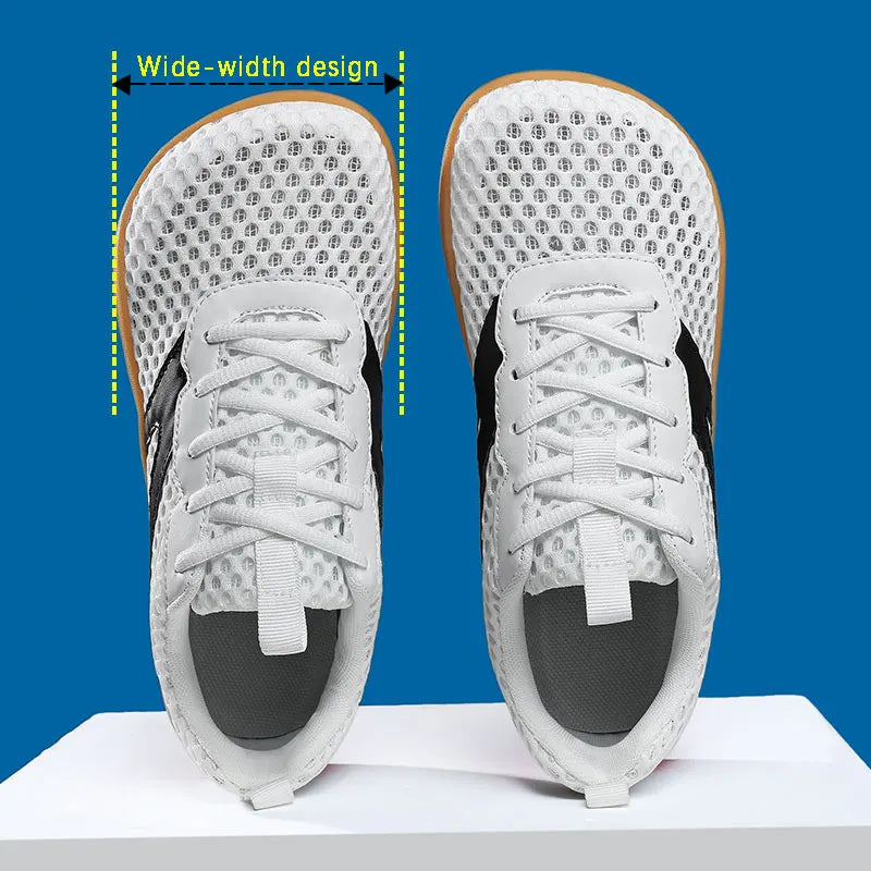 Herren-Barfuß-Loafer mit breitem Design, rutschfest, Freizeitschuhe/Wanderschuhe, in mehreren Farben erhältlich, atmungsaktives Mesh-Herrenschuhwerk