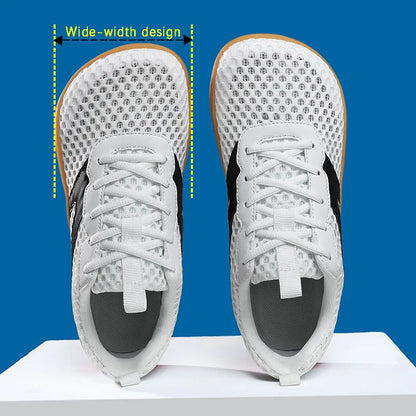 Herren-Barfuß-Loafer mit breitem Design, rutschfest, Freizeitschuhe/Wanderschuhe, in mehreren Farben erhältlich, atmungsaktives Mesh-Herrenschuhwerk