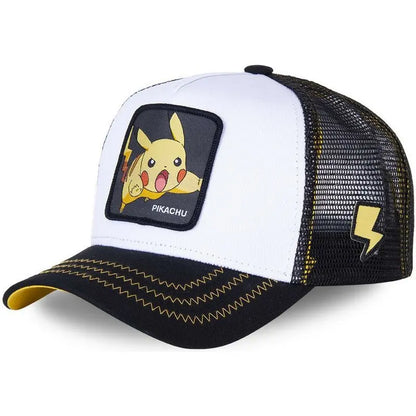 Czapka baseballowa z haftem Pokemon: Pikachu, Gengar, Snorlax, Psyduck – anime, regulowana, z oddychającej siateczki, prezent na cosplay