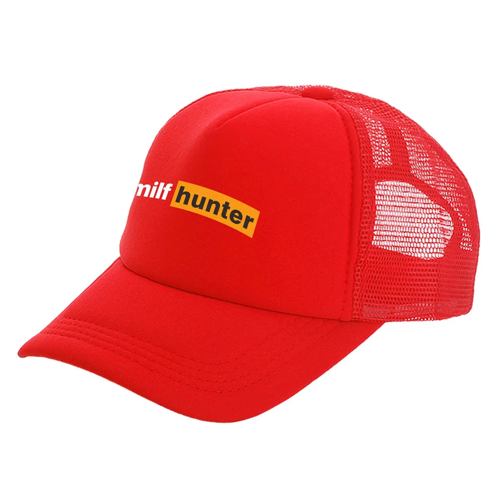 Καπέλα Trucker Milf Hunter Μοντέρνα Καπέλα Milf Hunter Καπέλα μπέιζμπολ Καλοκαιρινά καπέλα εξωτερικής χρήσης με πλέγμα για προστασία από τον ήλιο MZ-506