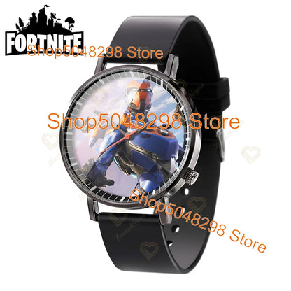 Relógio de Pulso Fortnite para Homem e Mulher, Relógio com Estampado Battle Game, Novidade 2025, Relógio de Quartzo Feminino, Presentes de Aniversário para Crianças