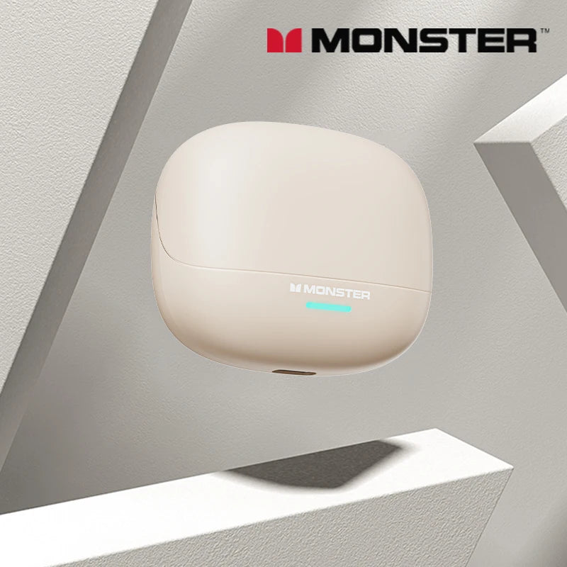 Monster MQT52 kabellose Bluetooth 5.4-Ohrhörer mit langer Akkulaufzeit, Gaming-Kopfhörer im Dual-Modus, Hi-Fi-Stereoklang-Headset mit Mikrofon