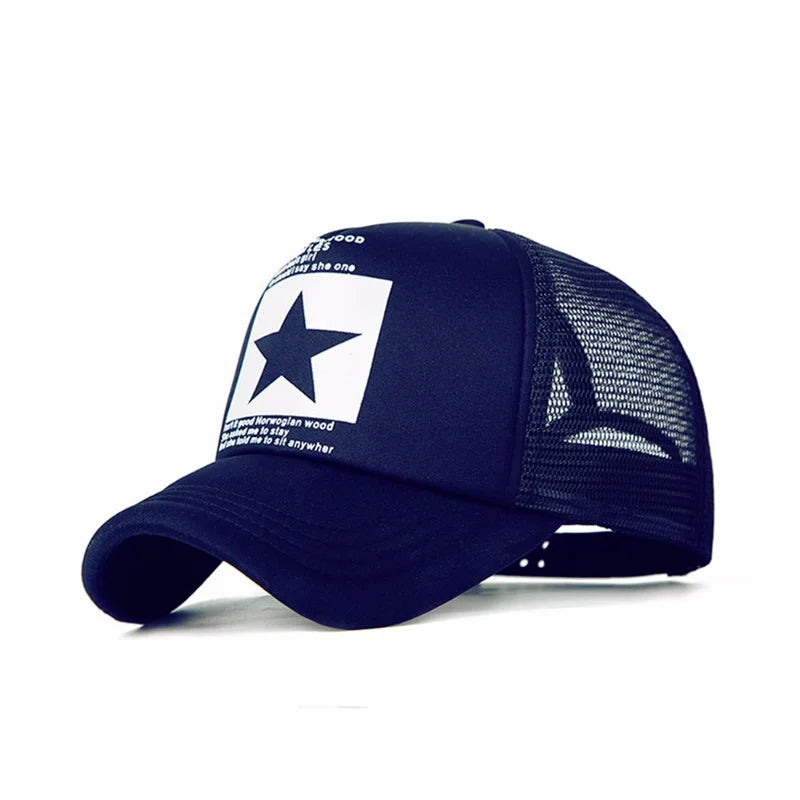 Fashion Summer Baseball Cap Snapback Mesh Trucker Hats Hip Hop Caps Cool Men Caps Female Outdoor Casual Sun Hat High Quality