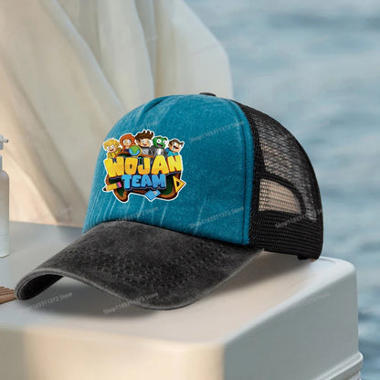Wojan Teams Mesh Baseball Cap Cute Cartoon Street Dance Hip Hop Duck Tongue Hat Fashion Outdoor Sun Hat Casual Sunbonnet Gifts