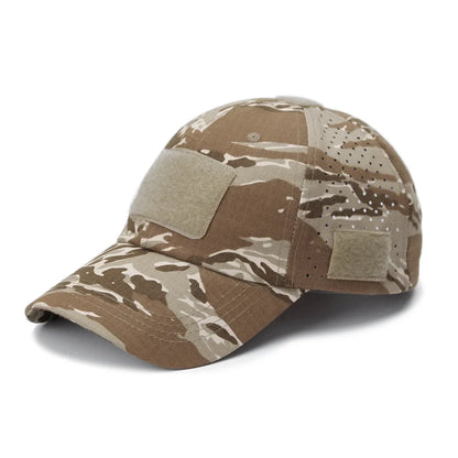 Athletic casual breathable camouflage baseball cap for men, military fan sun hat tactical hat military training hat bucket hat