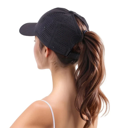 Women Ponytail Hats Summer Quick-dry Baseball Cap forTeenager Girls Sun Hats Casual Sports Mesh Woman Summer Hat Outdoor Travel