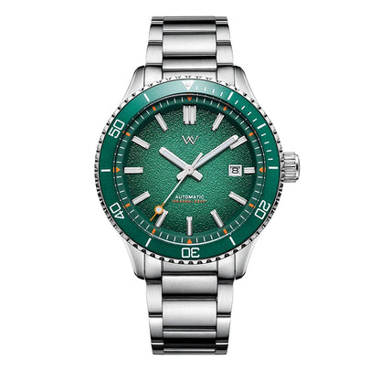 WM Watch Automatic Mechanical Dive Watch Man MIYOTA 8215 Waterproof Stainless Steel Sapphire Welly Merck Diving Watches WM046