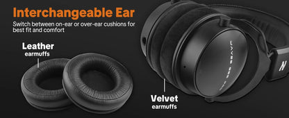 Cuffie cablate over-ear Talomen TOP W550X con driver da 50mm, bassi profondi, cavo rimovibile e microfono integrato – Headset per gaming, DJ, studio e ufficio