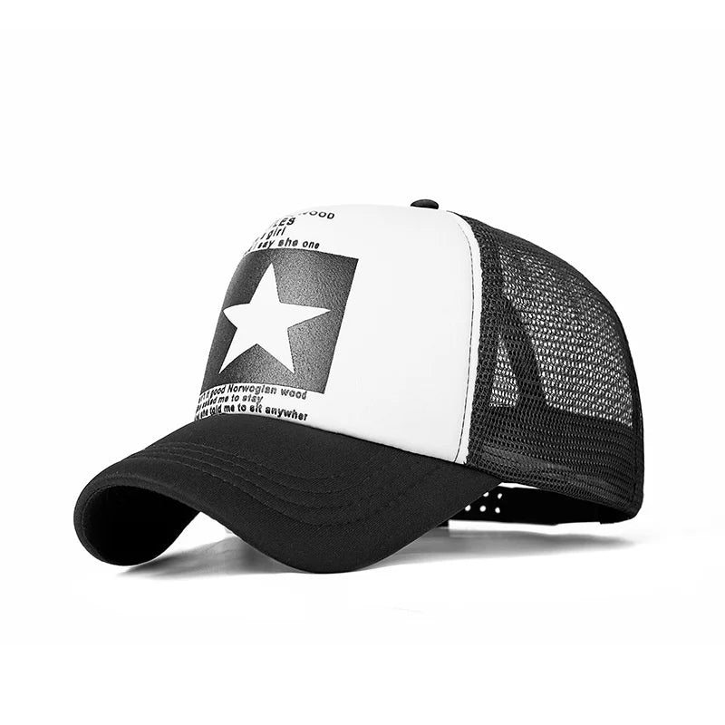 Fashion Summer Baseball Cap Snapback Mesh Trucker Hats Hip Hop Caps Cool Men Caps Female Outdoor Casual Sun Hat High Quality