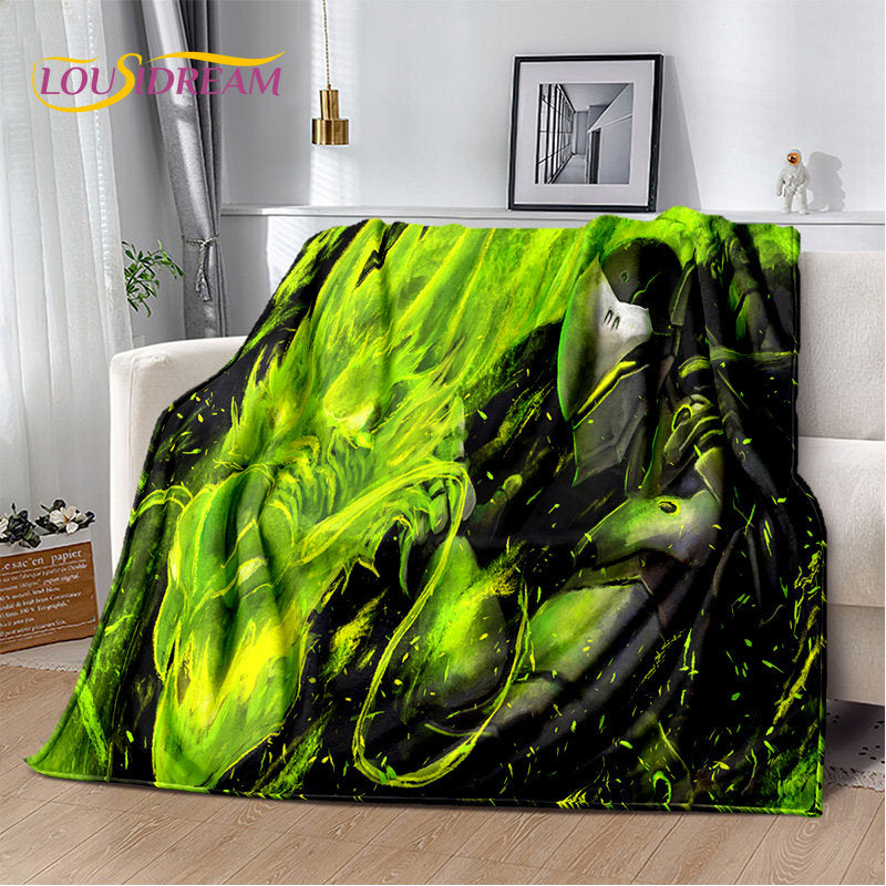 Overwatch Game Gamer DVA  Reaper Soft Plush Blanket,Flannel Blanket Throw Blanket for Living Room Bedroom Bed Sofa Picnic Kid 3D