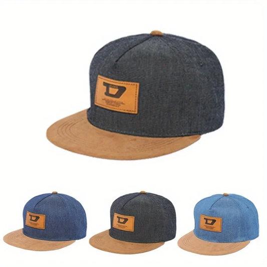 H Hip Hop Baseball Cap Flat Brim Hat Men's and Women's Casual Street Dance Outdoor Couple Visor Hat