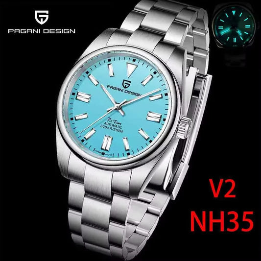 2026 PAGANI Design New 39mmMen's  Mechanical Watches NH35/8215  Automatic Watch Sapphire Stainless Steel 20Bar Waterproof Reloj